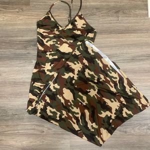 TRUE ROCK | Dresses | True Rock Camouflage Long Maxi Dress With Split Size  Large | Poshmark
